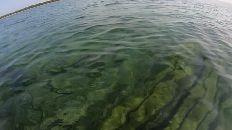 Kayaking Over a Shipwreck in Lake Huron