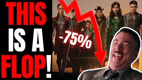 Eternals FLOPS In The Box Office, Drops -75% On Friday!! | A DISASTER For Marvel And Disney!