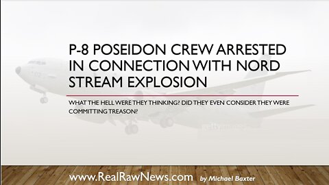 P-8 Poseidon Crew Arrested in Connection with Nord Pipeline Explosion