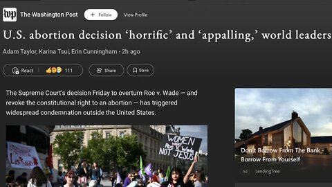 Fakestream Media Demons Propagandize Against Dobbs Abortion Decision