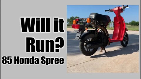 Honda Spree ● Will It Run? 85 Honda Spree with NO POWER ● Troubleshooting and Fixing