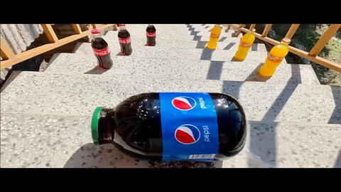 Breaking glass bottles ⚠️🔥 CocaCola VS Pepsi