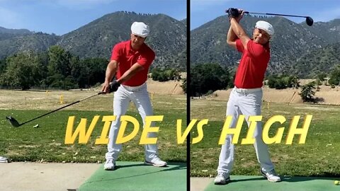 Wide vs High in the Over the Top Miracle Swing