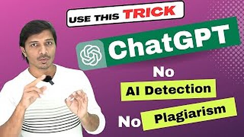 Use ChatGPT without AI Score and Plagiarism II Simple and smart tips II My Research Support