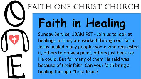 Faith in Healing