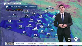 First night of 2022 brings season's coldest temps so far