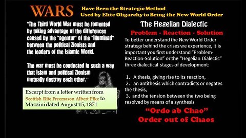 The Hegelian Dialectic- Problem, reaction, solution