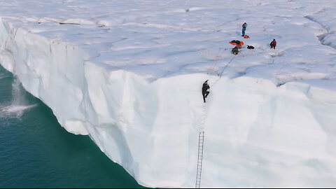 Kayaking down the ICE WALL