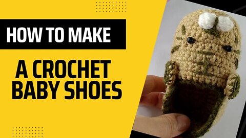 How to make a crochet ANIMAL BABY SHOES( Left - Handed ) - crafting wheel.