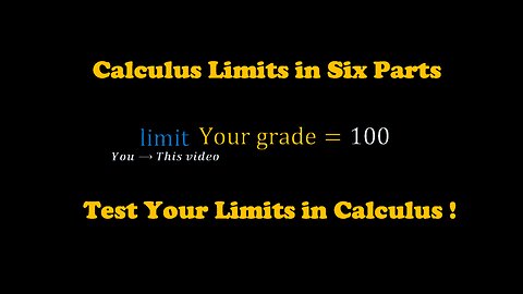 Calculus Finite Limits