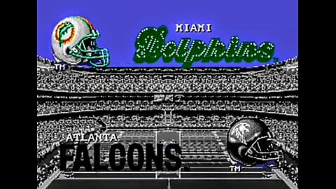 Falcons vs Dolphins Super Bowl Tecmo nes