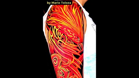 Beautiful tattoo by Mario Toloza #shorts #tattoos #inked #youtubeshorts