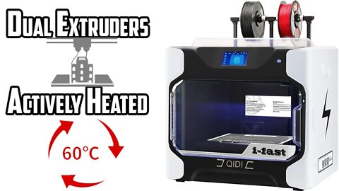 QIDI I-Fast Dual Extruder Actively Heated 3D Printer