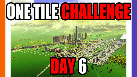 🔴LIVE: 🏙Cities Skylines 2 One Tile City Challenge - Day 6 🟠⚪🟣