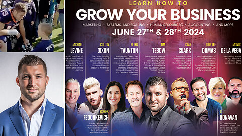 Tim Tebow | Living Intentionally 101 + "Regardless of whatever I do, I know what my purpose is: to make a difference in people's lives." - Tebow + Tebow Joins Clay Clark's June 27-28 Business Growth Workshop (2 Tix Remain)!