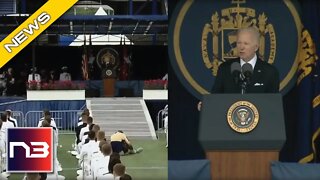 Biden CREEPS OUT Entire Naval Academy with Weird Microphone Trick