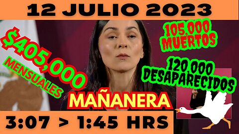 💩🐣👶 AMLITO | Mañanera *Miércoles 12 de Julio 2023* | El gansito veloz 3:02 a 1:38.