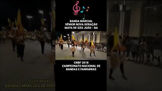 CNBF 2018 | BANDA MARCIAL SÊNIOR NOVA GERAÇÃO - #shorts