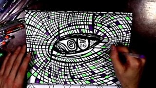 Visual Coloring Relaxation- "Where Do We Go Frm Here?" #7 In An Eye