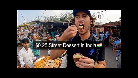 $0.25 Street Dessert in India 🇮🇳