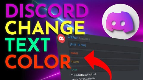 Change Discord Color Text the EASY way!