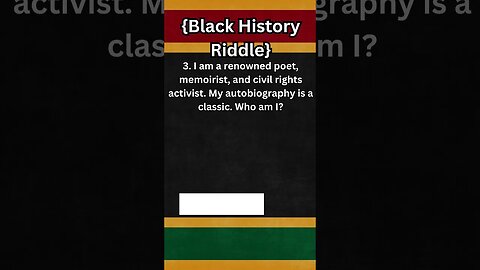 Black History Riddle 003