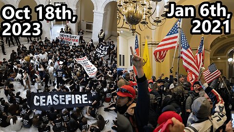 Palestine Protesters Storm The US Capitol (Extended Footage)