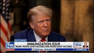 President Trump: "... People Love The Vaccines And People Hate The Vaccines..."