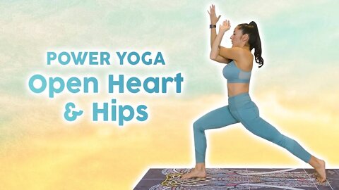 Power Yoga Sweat | 30 Min Workout, Flexibility, Weight Loss, Open Heart & Hips, Intermediate Level