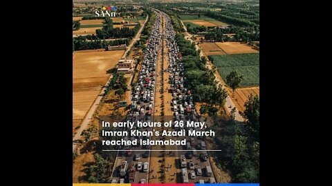 Imran Azadi March reaches Islamabad