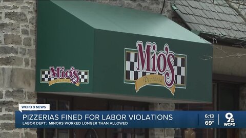 Mio's Pizza fined for child labor violations