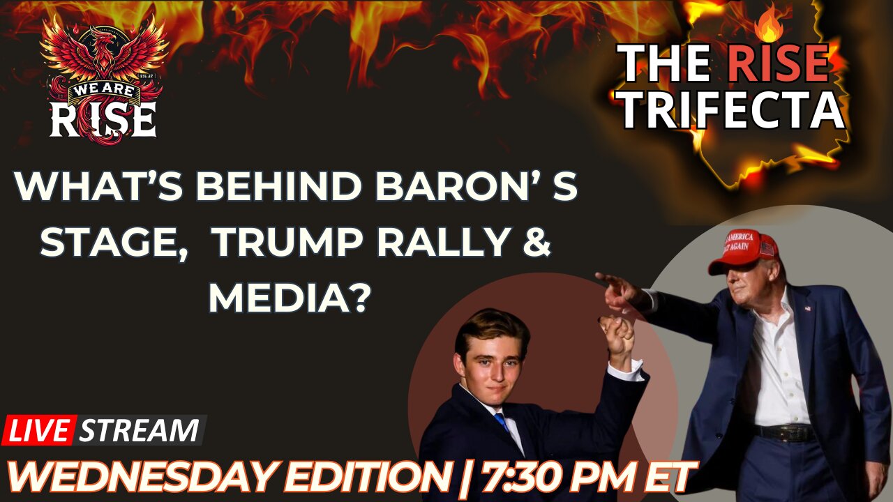 Baron on Stage, Trump Rally 7/9, Media’s Open Discussion on Tribunals ...