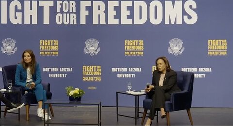 Kamala Sits In Silence As An 'Educator' Attacks Israel for 2 Minutes