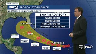 Tracking Tropical Storm Grace