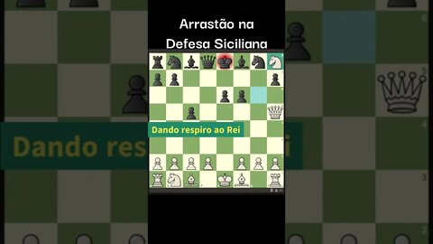 ARRASTÃO NA DEFESA SICILIANA CUIDADO #Shorts #Xadrez #Chess #Ajedrez #شطرنج #fy #foryou #viral