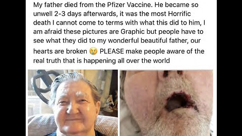 “The Pfizer Vaccine Killed My Father!” Puking Up Buckets Of Blood Before He Died