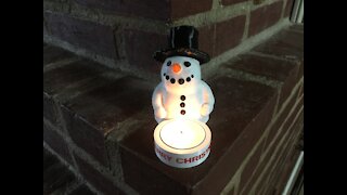 3D Printed Snowman Tealight