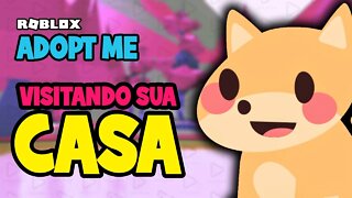 Roblox Adopt Me - Ao vivo - Visitando sua casa