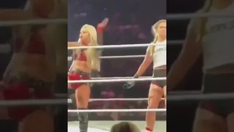 Rounda Rousey and Liv Morgan angry moment #wwe #short #viral