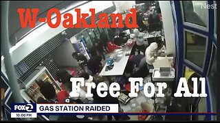 Oakland Gas Station Destroyed by Mob -- Police Show NINE HOURS Later
