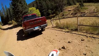 Blocking Trail Gate - Shooting from singletrack