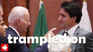 Trudeau's being trampled on by world leaders. They think he's a joke