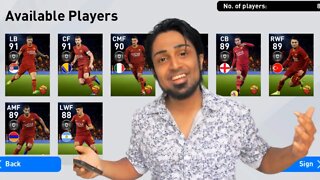 Club Selection - ROMA PACK OPENING | PES 20 MOBILE