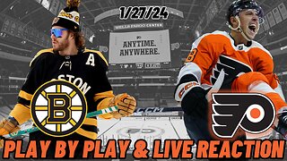 Boston Bruins vs Philadelphia Flyers Live Reaction | Play by Play | Watch Party | Bruins vs Flyers