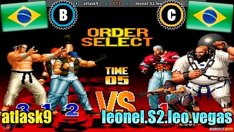 The King of Fighters '97 (atlask9 Vs. leonel.S2.leo.vegas) [Brazil Vs. Brazil]