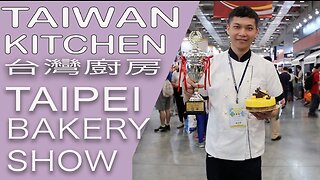 Taipei Bakery Show tasting cakes at Taiwan Gateaux contest, Taiwanese chocolate & French butter