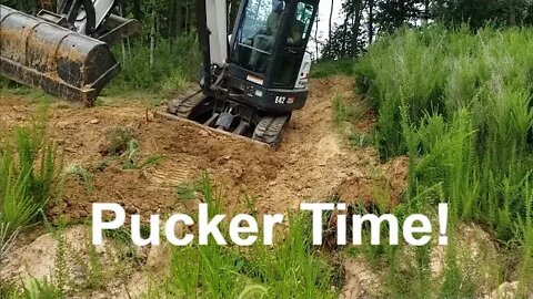 PART 1 of 3! Transforming a water erosion hillside! Bobcat e42 & T650 mtl rta Illinois project!