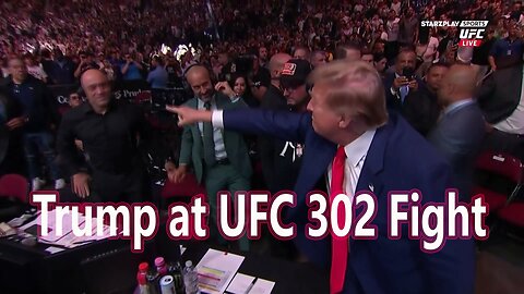 Trump at UFC 302 Fight