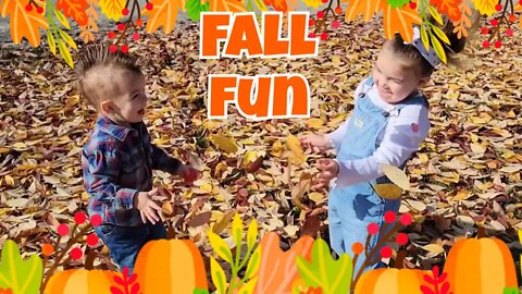 Fall fun with Aria and Abram!