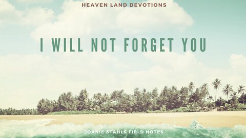 Heaven Land Devotions - I Will Not Forget You